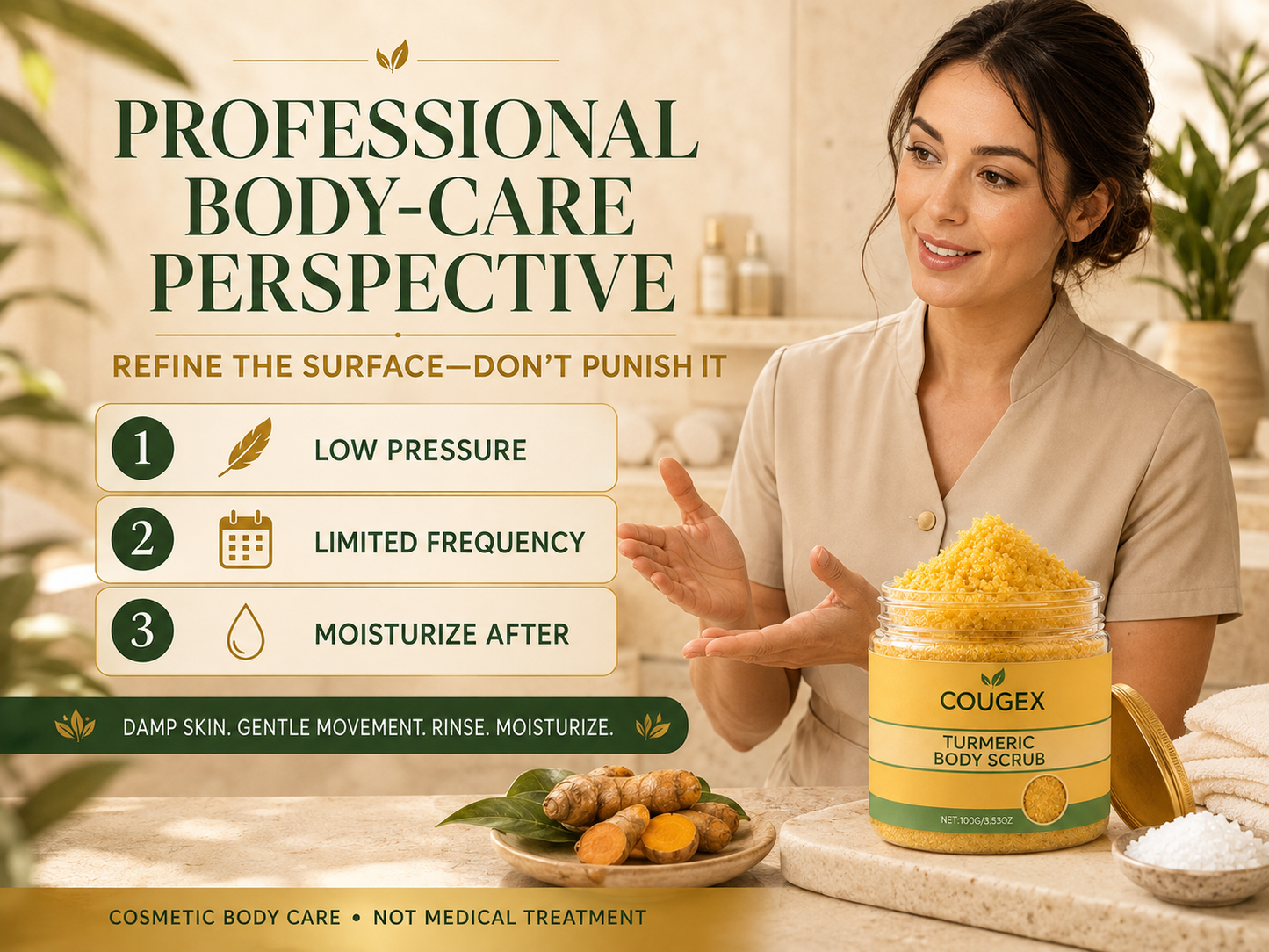 🔥 BUY 1 GET 1 FREE ✨ COUGEX™ Turmeric Body Scrub – Exfoliating Mineral Polish for Smoother, Brighter-Looking Body Skin ✨