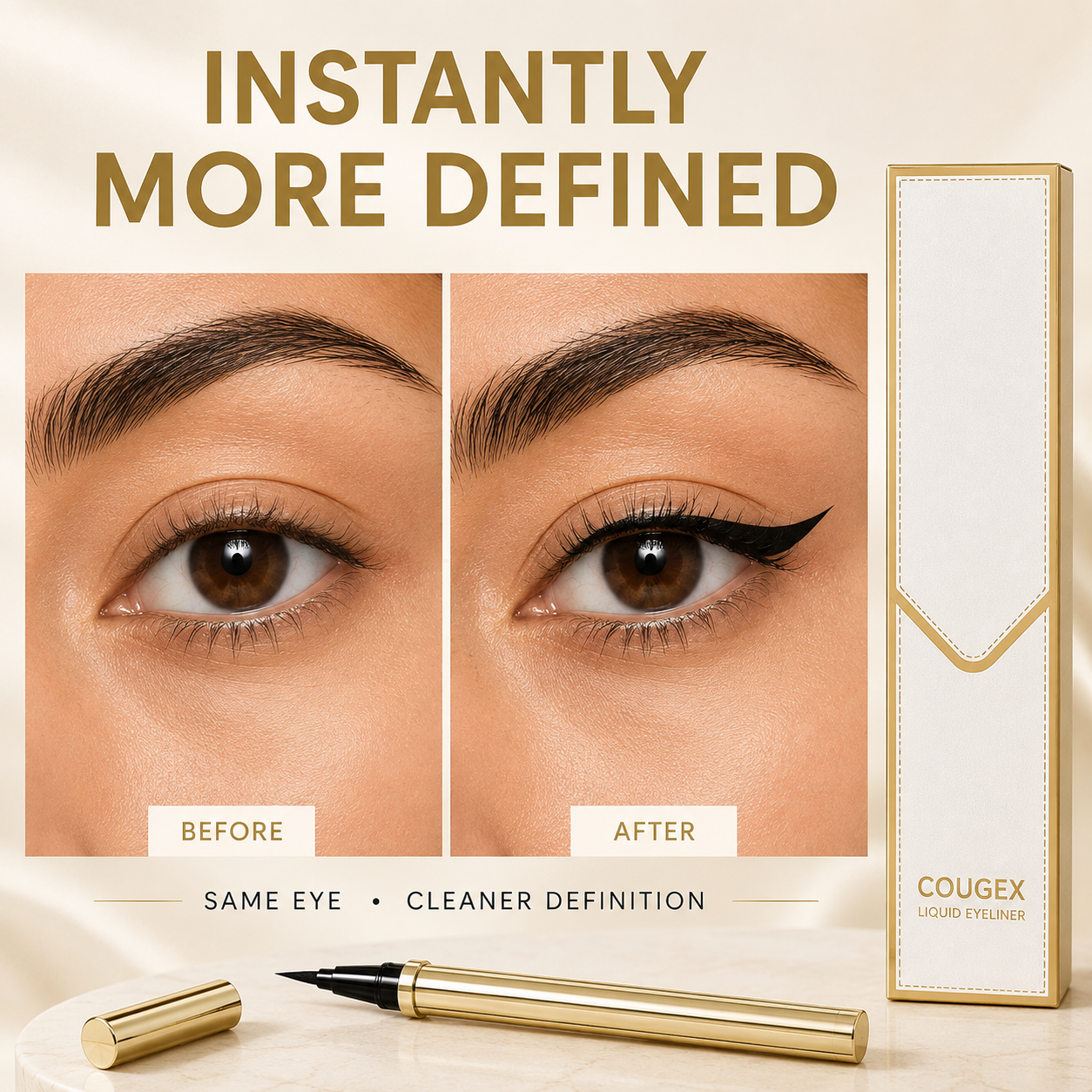 ✨BUY 1 GET 1 FREE!✨ Waterproof Precision Eyeliner Pen 💖 Smooth Glide • Sweatproof • Long-Lasting Color Lock