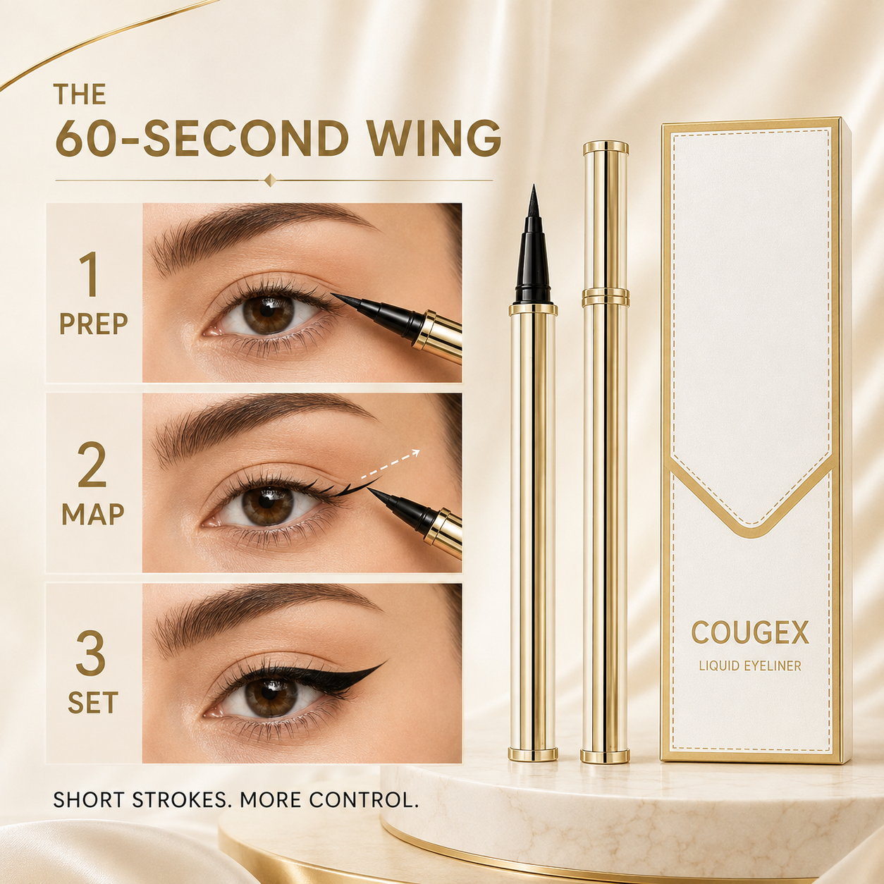 ✨BUY 1 GET 1 FREE!✨ Waterproof Precision Eyeliner Pen 💖 Smooth Glide • Sweatproof • Long-Lasting Color Lock