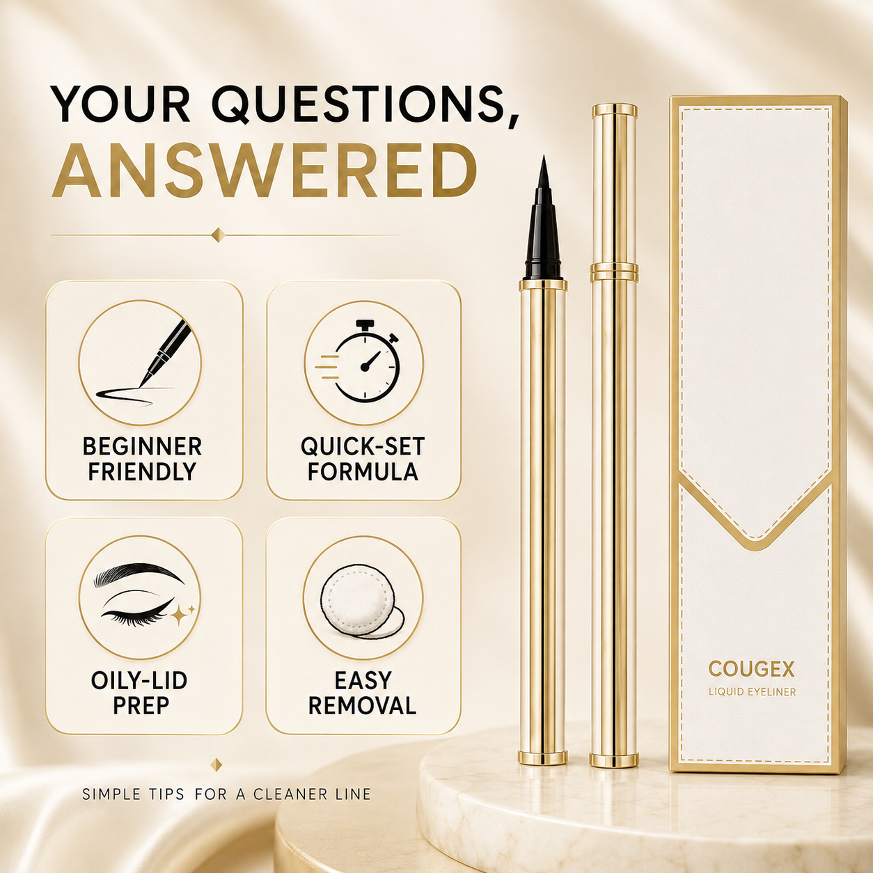 ✨BUY 1 GET 1 FREE!✨ Waterproof Precision Eyeliner Pen 💖 Smooth Glide • Sweatproof • Long-Lasting Color Lock