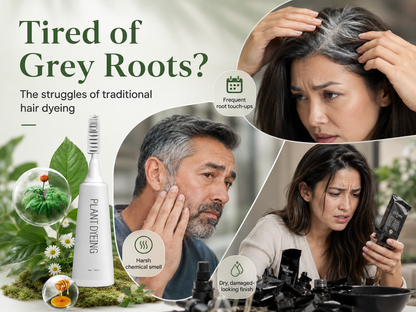 📢📢Buy 1 Get 1 Free – Last Day! ⏰Plant-Based Comb Hair Dye