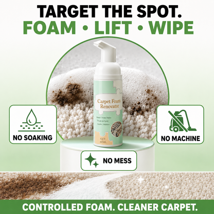 ✨BUY 1 GET 1 FREE✨ Waterless Carpet Foam Stain Remover🧽 Instant Deep Clean🔥 Remove Tough Stains Fast🚀