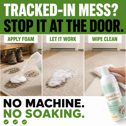 ✨BUY 1 GET 1 FREE✨ Waterless Carpet Foam Stain Remover🧽 Instant Deep Clean🔥 Remove Tough Stains Fast🚀