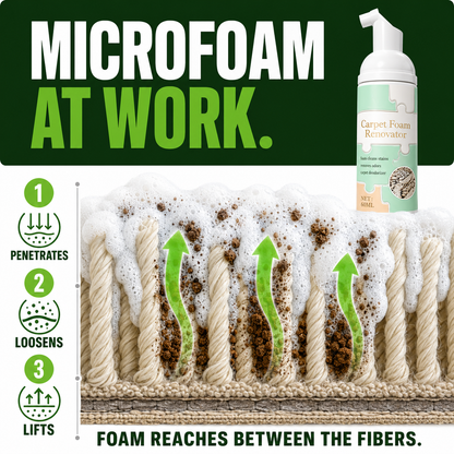 ✨BUY 1 GET 1 FREE✨ Waterless Carpet Foam Stain Remover🧽 Instant Deep Clean🔥 Remove Tough Stains Fast🚀