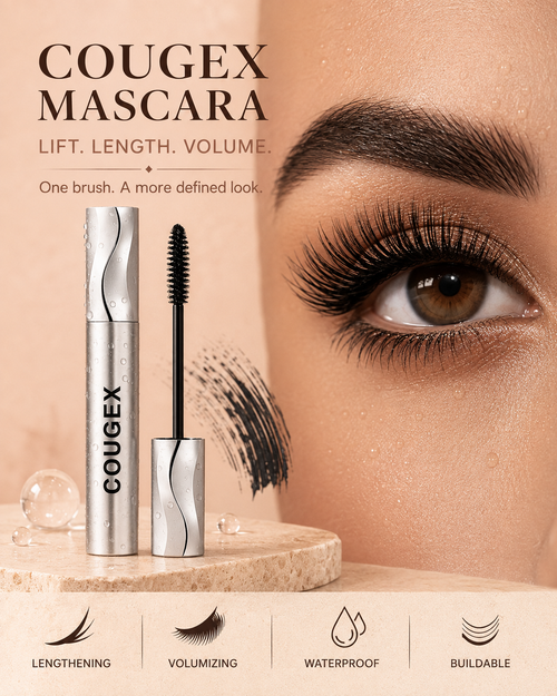 🔥 BUY 1 GET 1 FREE ✨ COUGEX® 5X Volume Waterproof Lengthening & Lifting Mascara