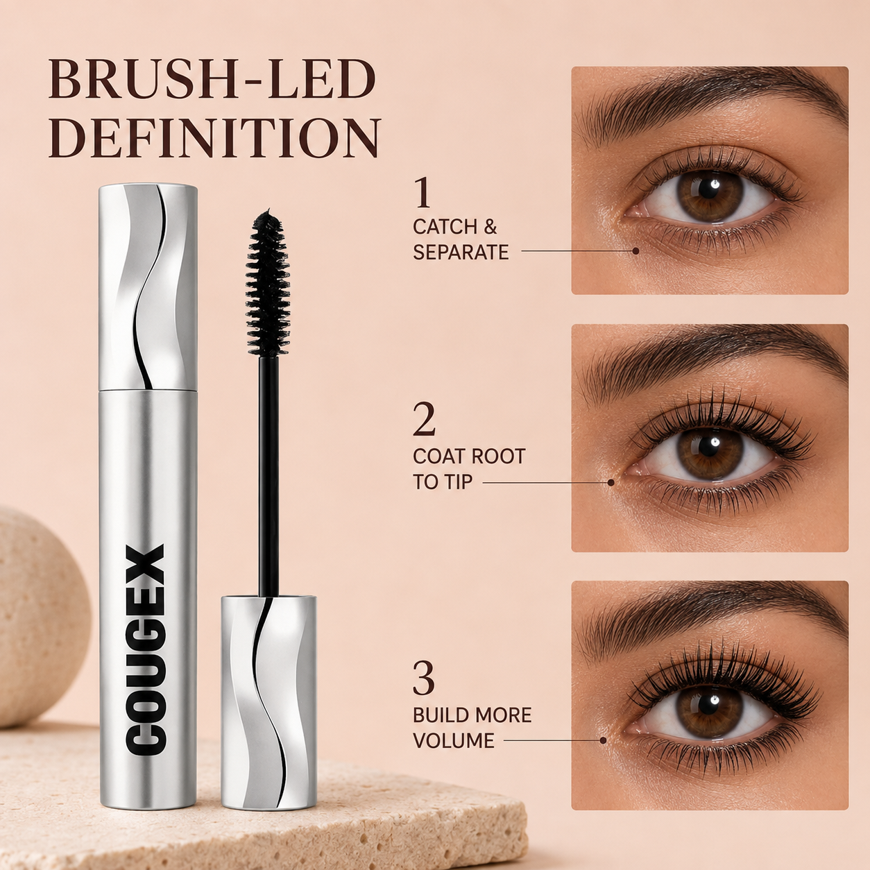 🔥 BUY 1 GET 1 FREE ✨ COUGEX® 5X Volume Waterproof Lengthening & Lifting Mascara