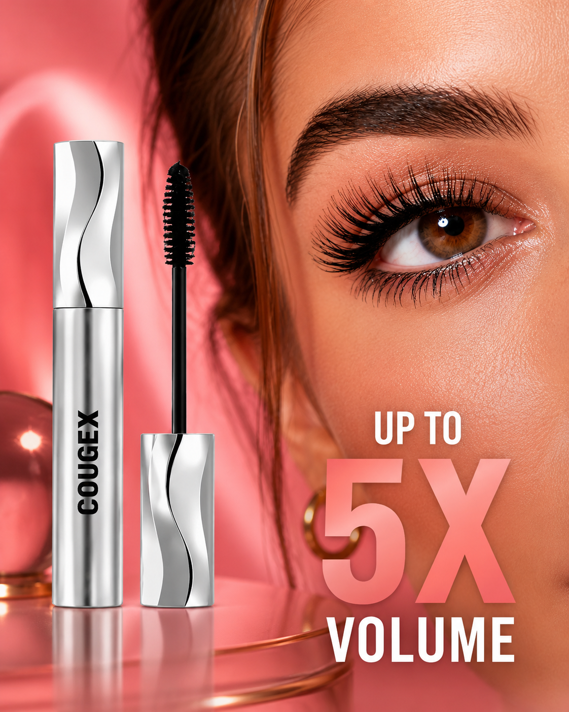 🔥 BUY 1 GET 1 FREE ✨ COUGEX® 5X Volume Waterproof Lengthening & Lifting Mascara