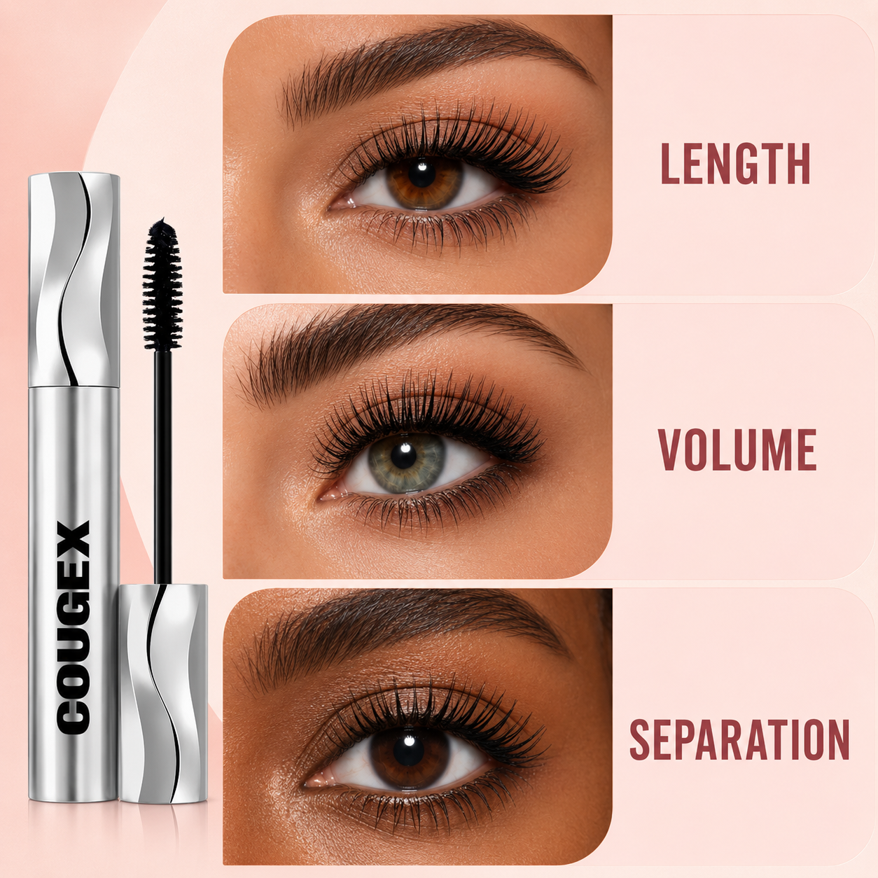 🔥 BUY 1 GET 1 FREE ✨ COUGEX® 5X Volume Waterproof Lengthening & Lifting Mascara