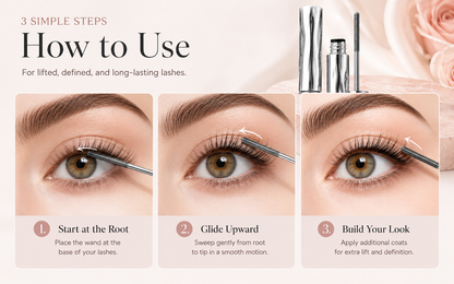 🔥 BUY 1 GET 1 FREE ✨ Precision Metal Wand Waterproof Mascara — Lift, Lengthen & Define Every Lash