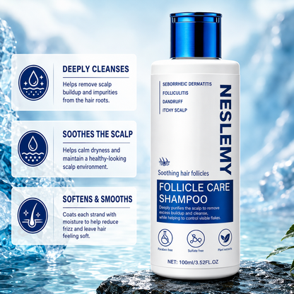 ✨BUY 1 GET 1 FREE✨ NESLEMY  Folliculitis Shampoo for Itchy, Flaky & Oily Scalp!