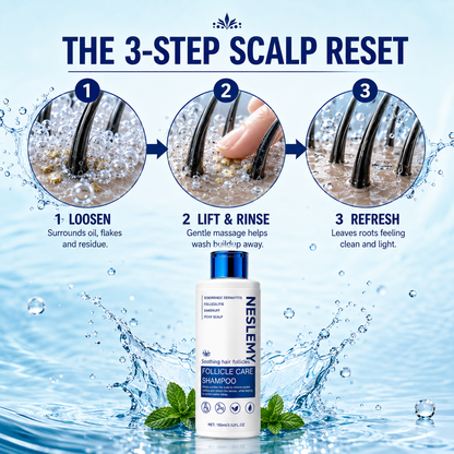 ✨BUY 1 GET 1 FREE✨ NESLEMY  Folliculitis Shampoo for Itchy, Flaky & Oily Scalp!