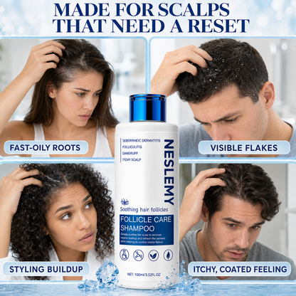 ✨BUY 1 GET 1 FREE✨ NESLEMY  Folliculitis Shampoo for Itchy, Flaky & Oily Scalp!