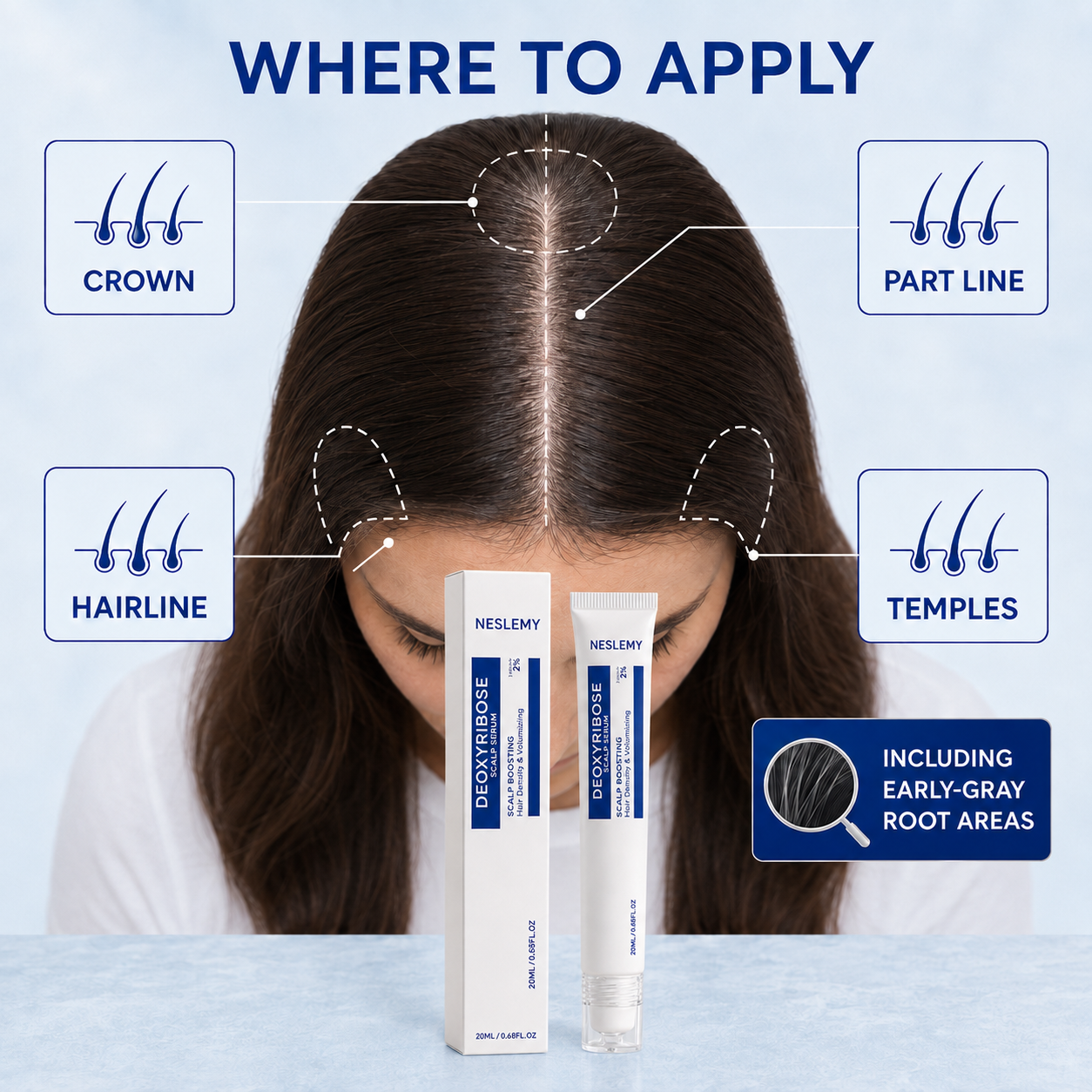 ✨BUY 1 GET 1 FREE✨  Deoxyribose Roll-On Serum for Fuller, Stronger Hair