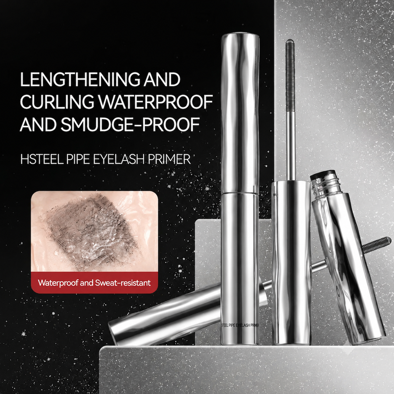 🔥 BUY 1 GET 1 FREE ✨ Precision Metal Wand Waterproof Mascara — Lift, Lengthen & Define Every Lash