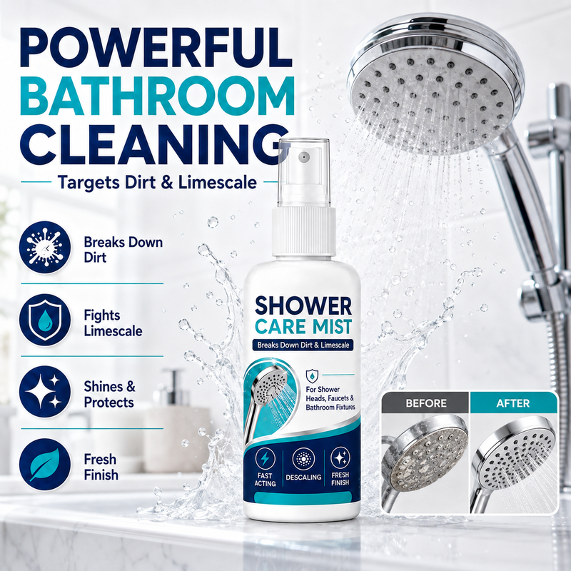🔥Buy 1 Get 1 Free🚿 Fast-Acting Limescale Remover Spray for Showerheads and Faucets