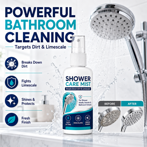 🔥Buy 1 Get 1 Free🚿 Fast-Acting Limescale Remover Spray for Showerheads and Faucets