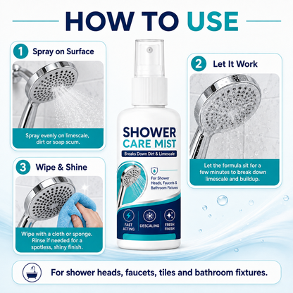 🔥Buy 1 Get 1 Free🚿 Fast-Acting Limescale Remover Spray for Showerheads and Faucets